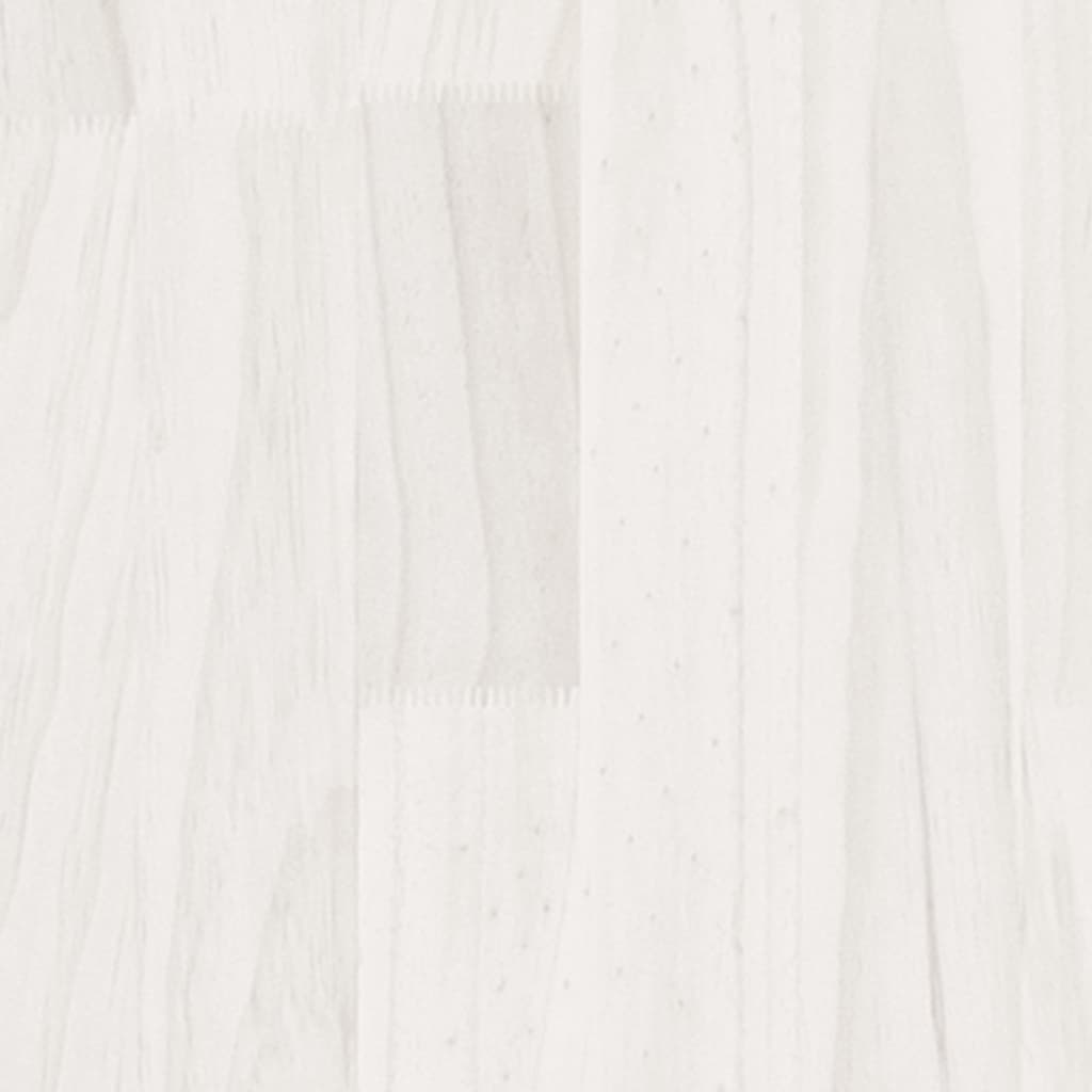 Soffbord Vit 110x50x33,5 cm massiv furu