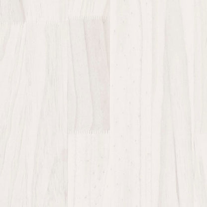 Soffbord Vit 110x50x33,5 cm massiv furu