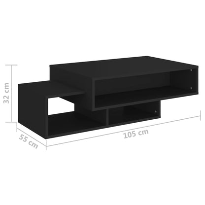 Soffbord Svart 105x55x32 cm