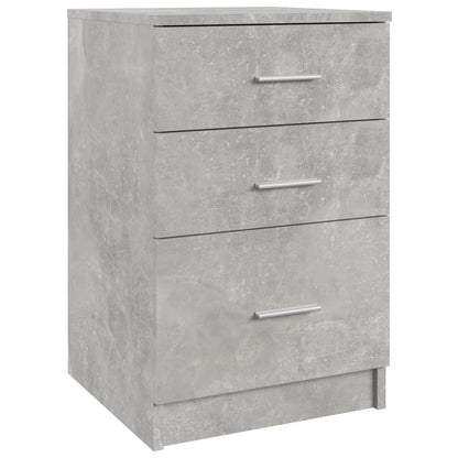 Sängbord Nattduksbord Betonggrå 40x40x63 cm