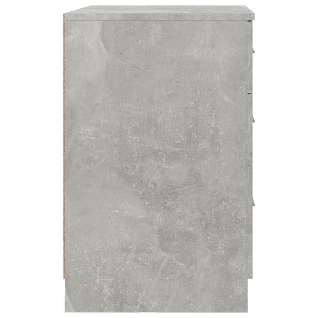Sängbord Nattduksbord Betonggrå 40x40x63 cm
