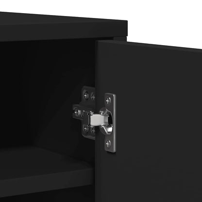 Skoställ Svart Skoskåp 60x35x92 cm