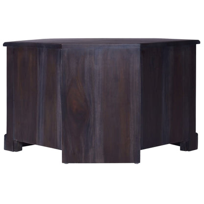 TV-Möbel Svart TV-Bänk för hörn 80x40x49 cm massiv mahogny
