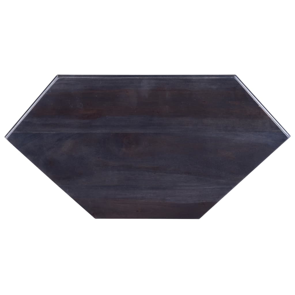 TV-Möbel Svart TV-Bänk för hörn 80x40x49 cm massiv mahogny