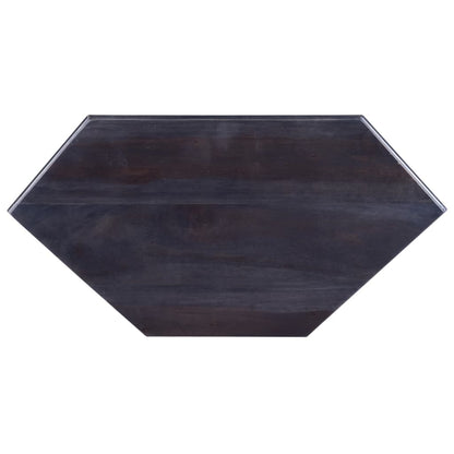 TV-Möbel Svart TV-Bänk för hörn 80x40x49 cm massiv mahogny