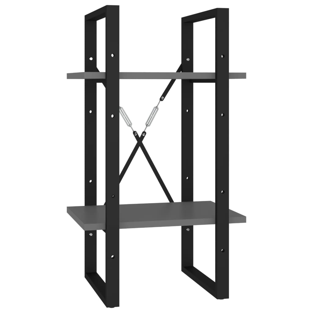 Bokhylla Grå 5 hyllplan 40x30x175 cm