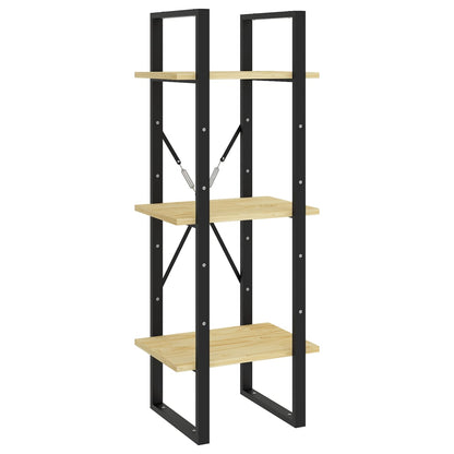 Bokhylla Trä 5 hyllplan 40x30x175 cm massiv furu