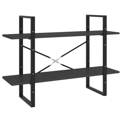 Bokhylla Grå 5 hyllplan 100x30x175 cm