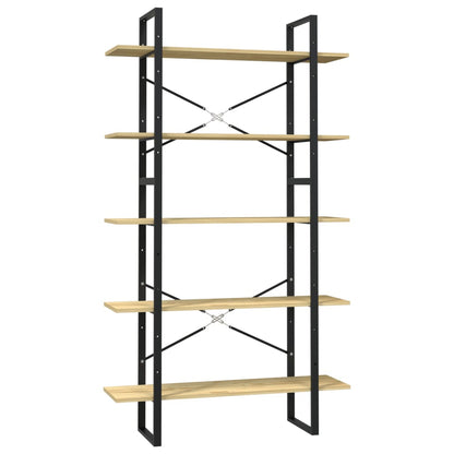 Bokhylla Trä 5 hyllplan 100x30x175 cm massiv furu