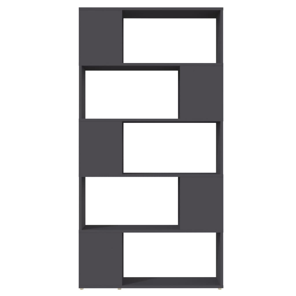 Bokhylla Grå rumsavdelare 80x24x155 cm