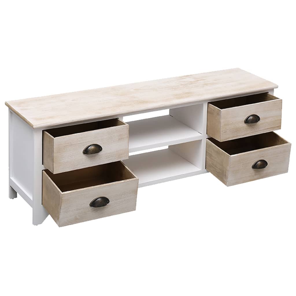 TV-Möbel Trä TV-Bänk 108x30x40 cm massivt paulowniaträ