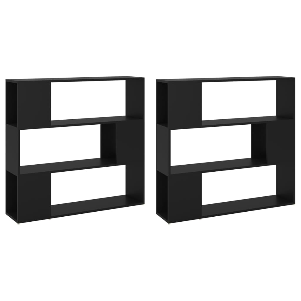 Bokhylla Svart 100x24x188 cm