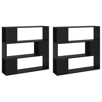 Bokhylla Svart 100x24x188 cm