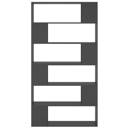 Bokhylla Grå Rumsavdelare 100x24x188 cm