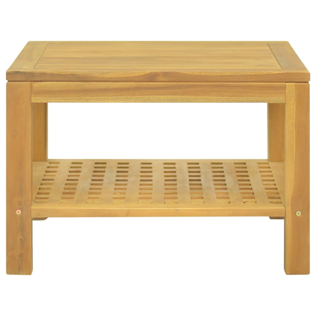 Soffbord 60x60x40 cm massiv teak