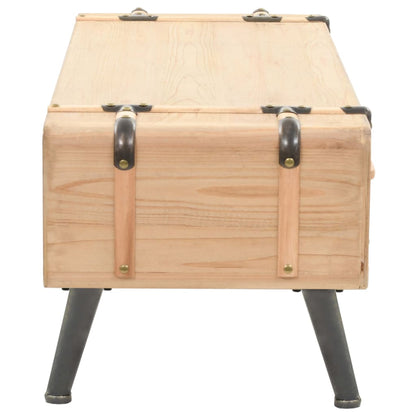 TV-Möbel Trä TV-Bänk 110x33x35 cm massivt granträ