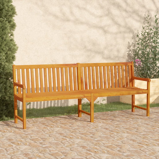 Trädgårdsbänk Trä 219 cm massivt akaciaträ