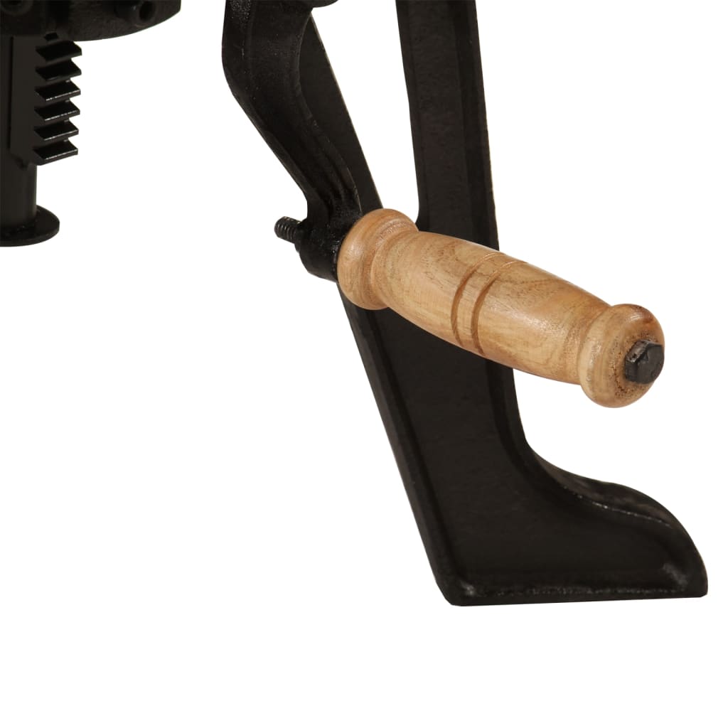 Sidobord DIV. 60x(42-62) cm massivt akacaträ och gjutjärn