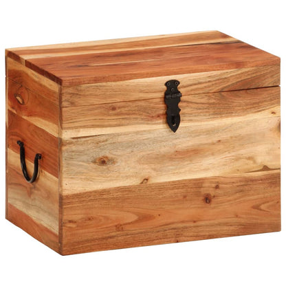 Förvaringskista Förvaringslåda 39x28x31 cm massivt akaciaträ