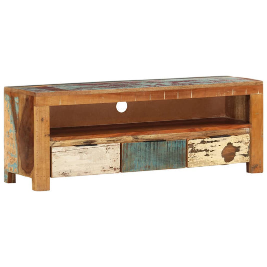 TV-Möbel Trä TV-Bänk 110x30x40 cm massivt återvunnet trä