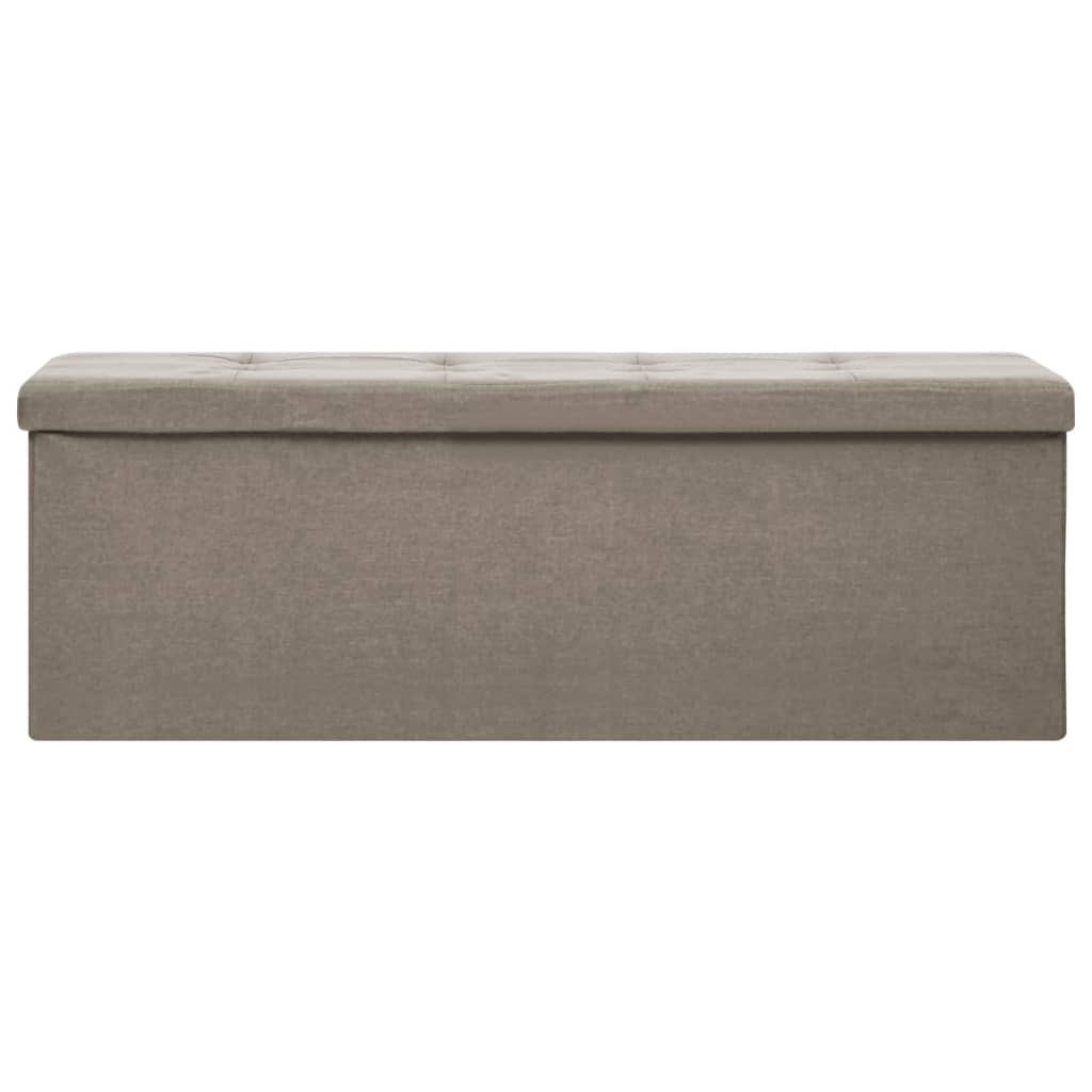 Hallbänk taupe konstlinne