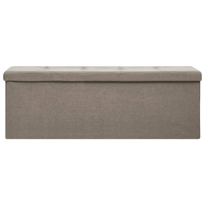 Hallbänk taupe konstlinne