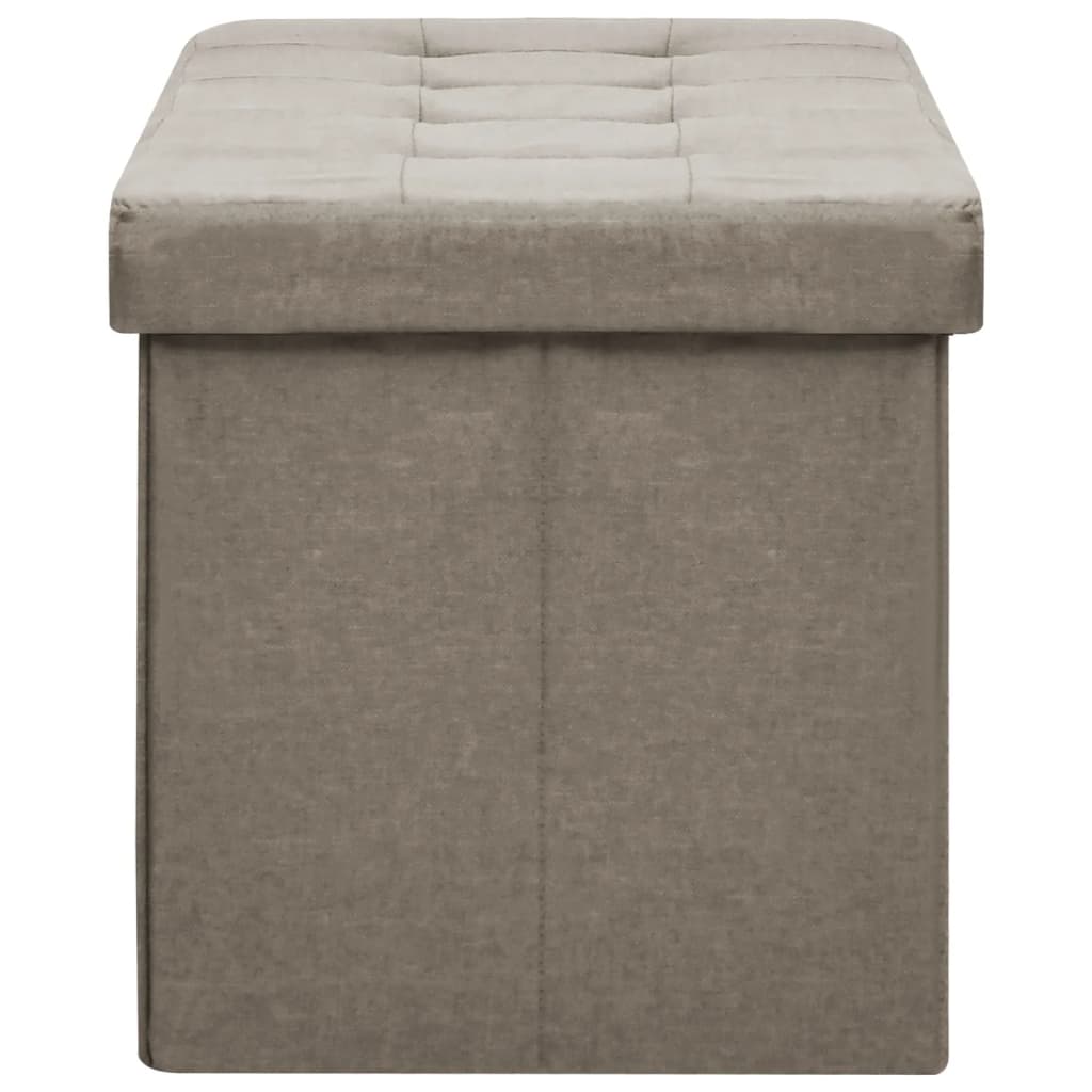 Hallbänk taupe konstlinne