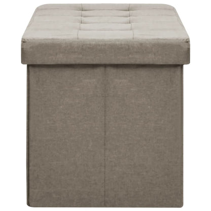 Hallbänk taupe konstlinne
