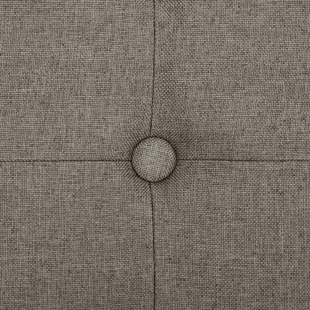 Hallbänk taupe konstlinne
