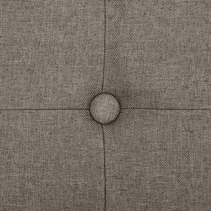 Hallbänk taupe konstlinne