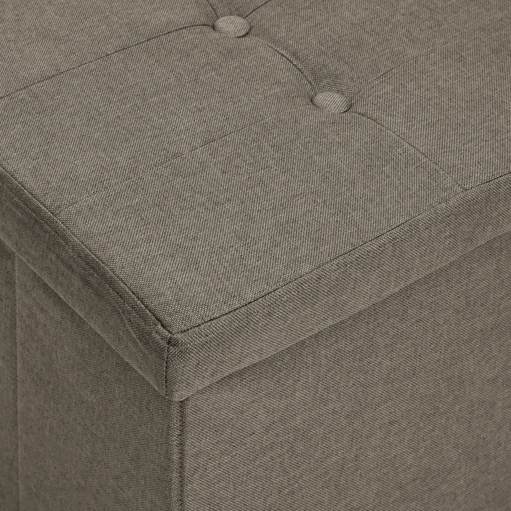 Hallbänk taupe konstlinne