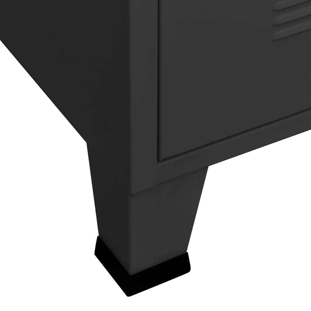 TV-Möbel DIV. Industriell TV-Bänk Svart 105x35x42 cm metall