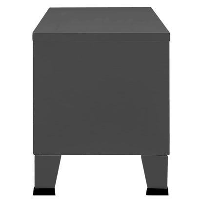 TV-Möbel DIV. TV-Bänk industristil antracit 105x35x42 cm metall