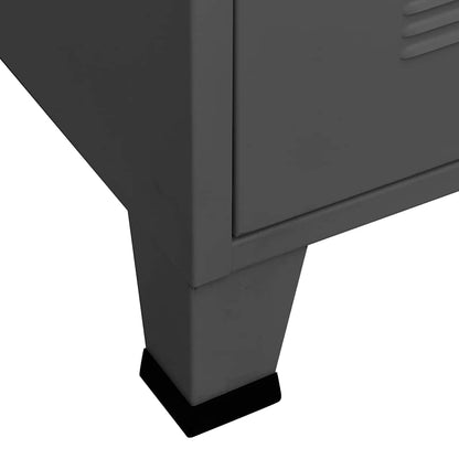 TV-Möbel DIV. TV-Bänk industristil antracit 105x35x42 cm metall
