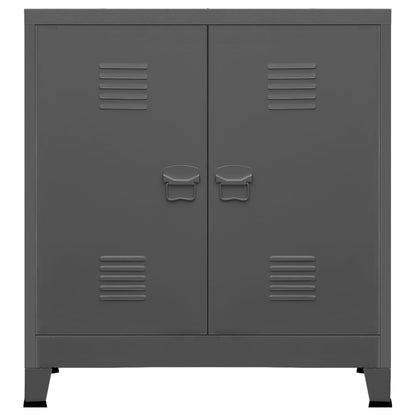 Skåp DIV. antracit 90x40x100 cm stål