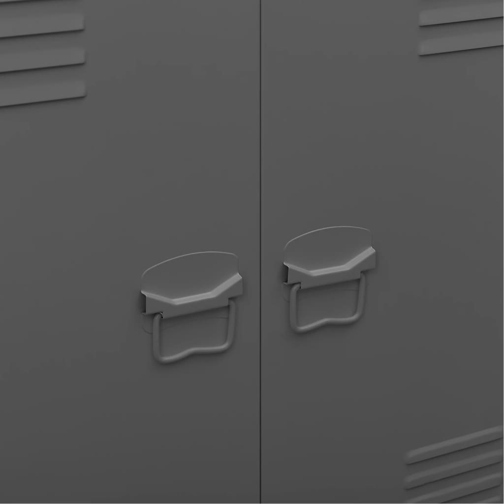 Skåp DIV. antracit 90x40x100 cm stål