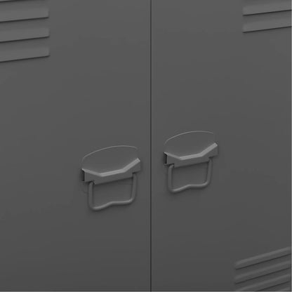 Skåp DIV. antracit 90x40x100 cm stål