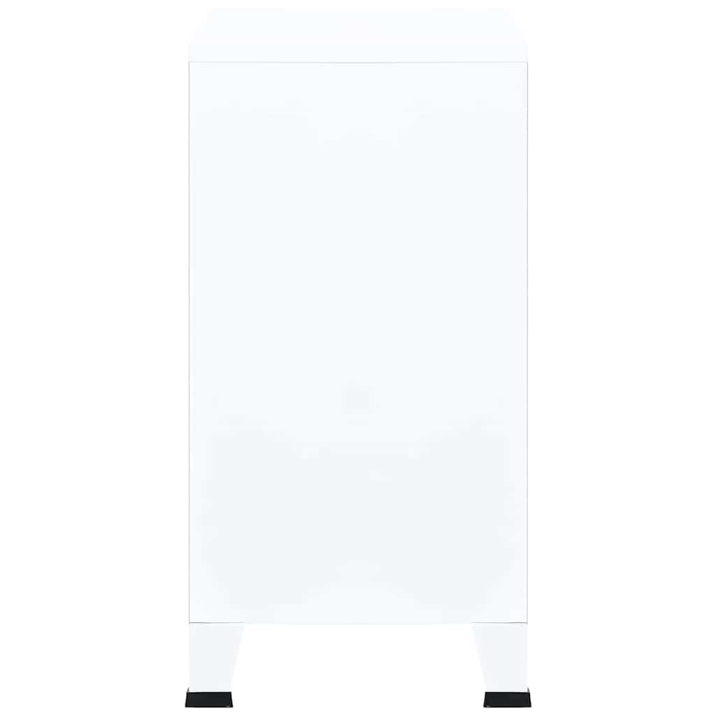 Skåp DIV. Industriellt förvaringsskåp Vit 75x40x80 cm stål