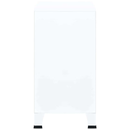 Skåp DIV. Industriellt förvaringsskåp Vit 75x40x80 cm stål