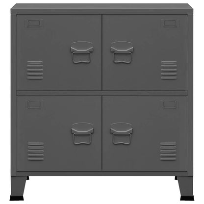 Skåp DIV. antracit 75x40x80 cm stål