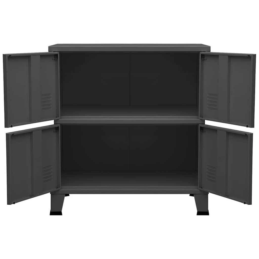 Skåp DIV. antracit 75x40x80 cm stål