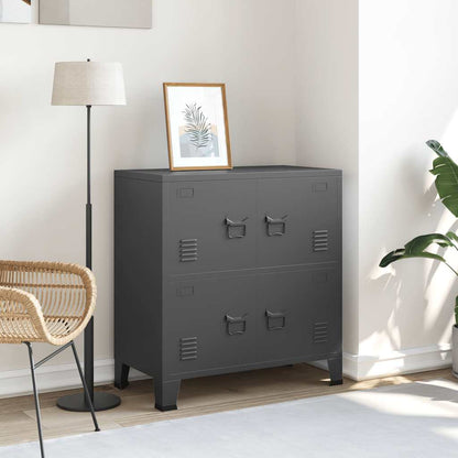 Skåp DIV. antracit 75x40x80 cm stål