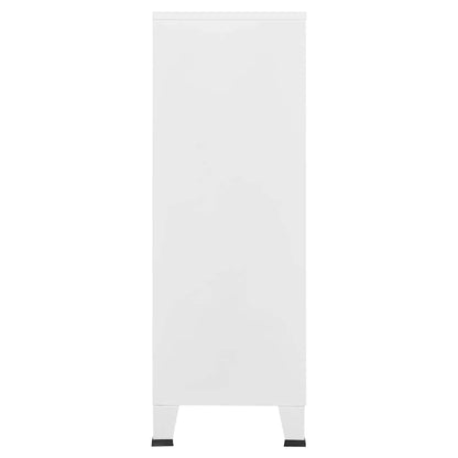 Skåp DIV. Vit 75x40x115 cm metall