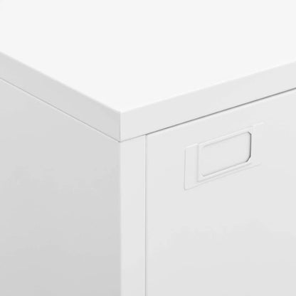 Skåp DIV. Vit 75x40x115 cm metall