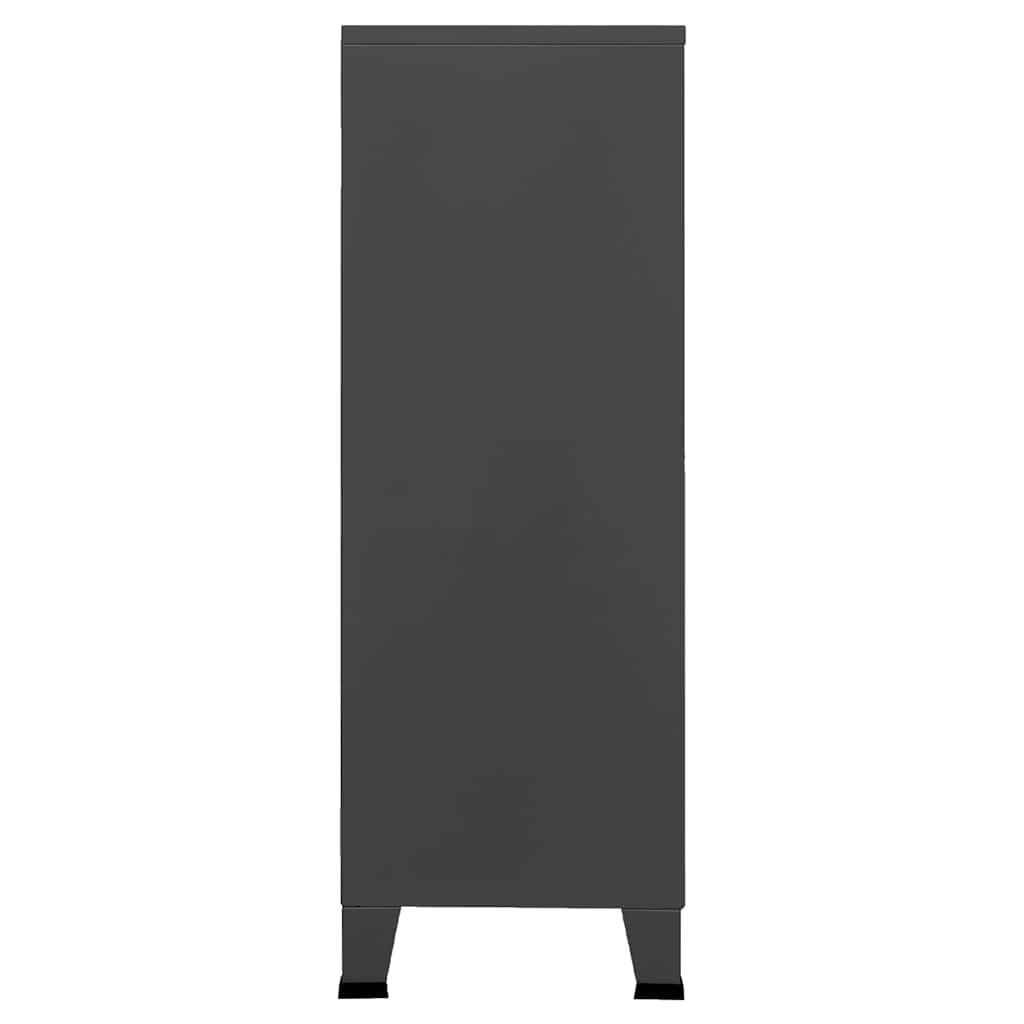 Skåp DIV. antracit 75x40x115 cm metall