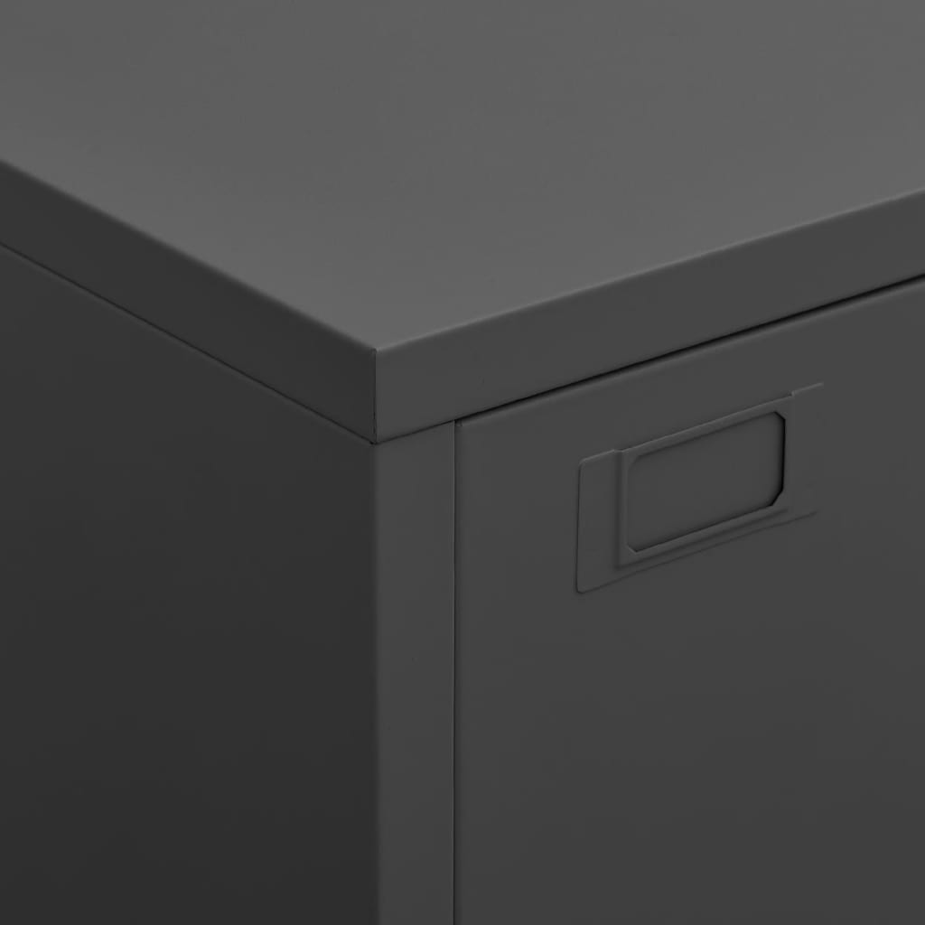 Skåp DIV. antracit 75x40x115 cm metall