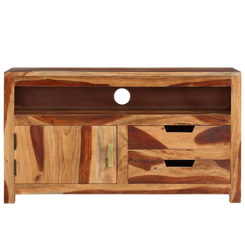 TV-Möbel Trä TV-Bänk 90x34,5x50 cm massivt akaciaträ