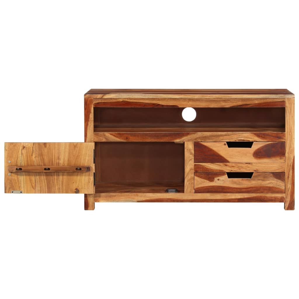 TV-Möbel Trä TV-Bänk 90x34,5x50 cm massivt akaciaträ