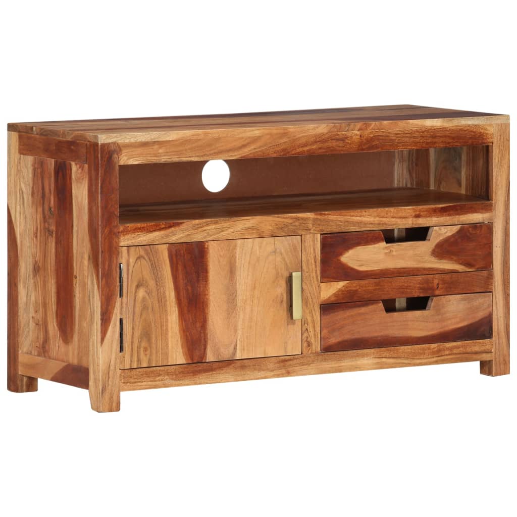 TV-Möbel Trä TV-Bänk 90x34,5x50 cm massivt akaciaträ