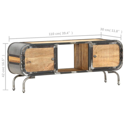 TV-Möbel Trä TV-Bänk 110x30x42 cm massivt mangoträ